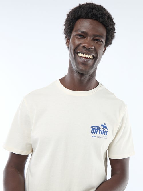T-shirt com estampado fantasia - Kiabi