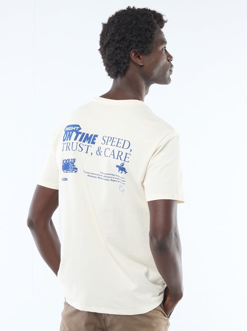 T-shirt com estampado fantasia - Kiabi