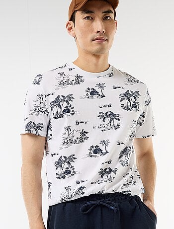 T-shirt com estampado fantasia