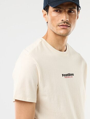 T-shirt com estampado fantasia