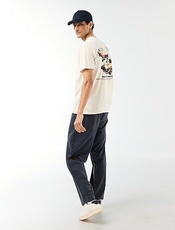 T-shirt com estampado fantasia