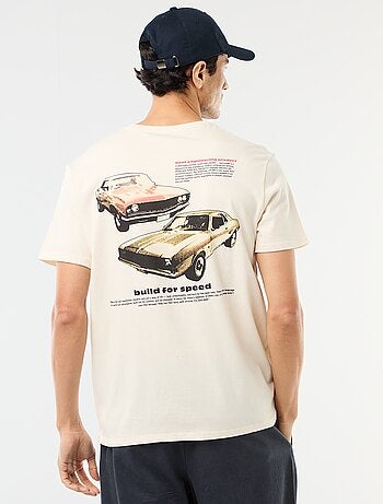 T-shirt com estampado fantasia