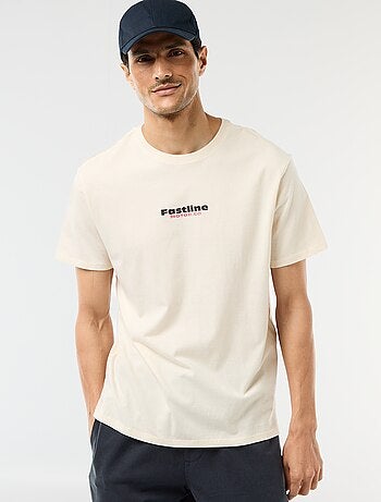 T-shirt com estampado fantasia