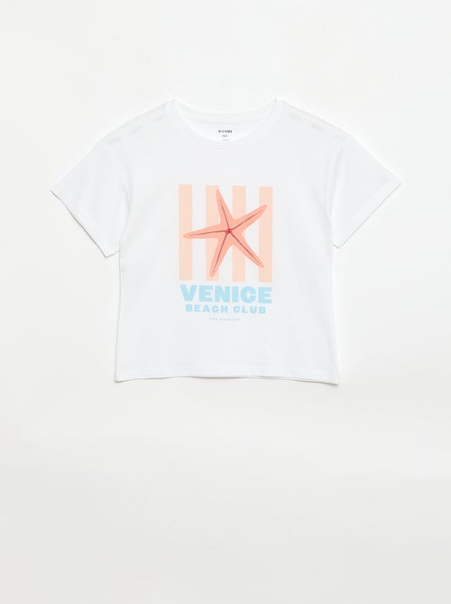 T-shirt com estampado fantasia - Kiabi