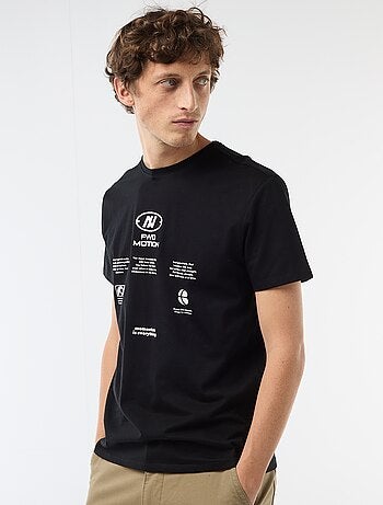 T-shirt com estampado fantasia