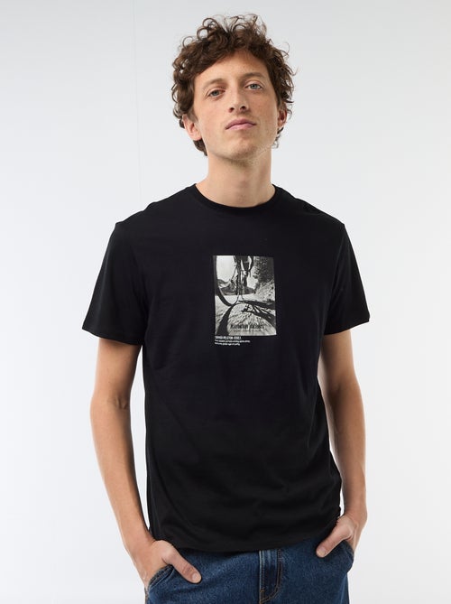 T-shirt com estampado fantasia - Kiabi