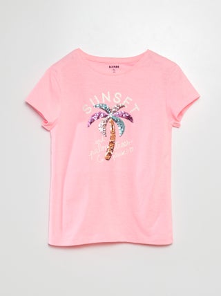 T-shirt com estampado fantasia