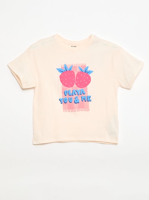 T-shirt com estampado fantasia - Kiabi