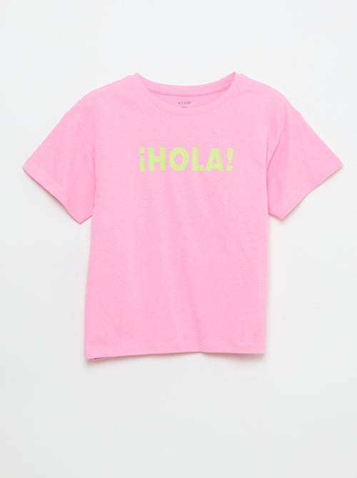 T-shirt com estampado fantasia - Kiabi