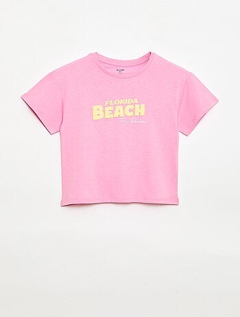 T-shirt com estampado fantasia