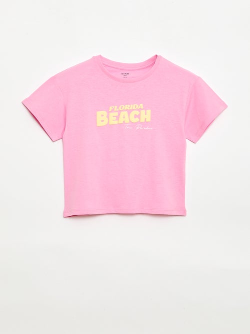 T-shirt com estampado fantasia - Kiabi