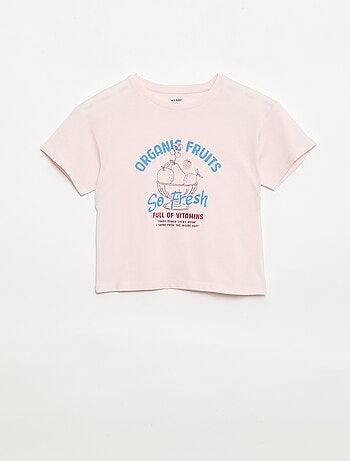 T-shirt com estampado fantasia