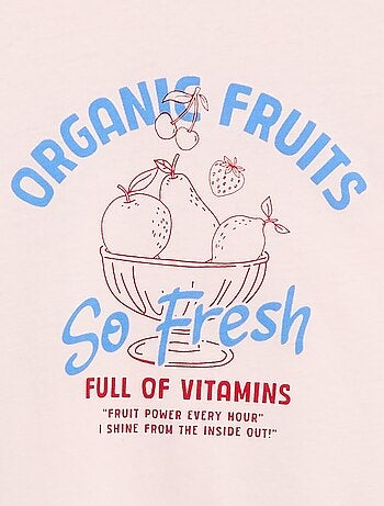 T-shirt com estampado fantasia