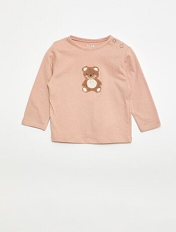 T-shirt com estampado fantasia