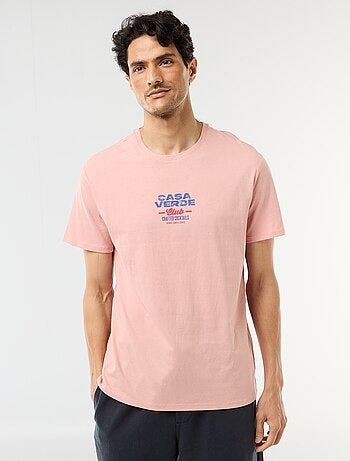 T-shirt com estampado fantasia