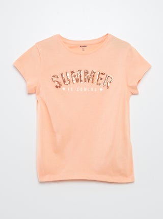 T-shirt com estampado fantasia
