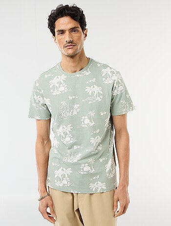 T-shirt com estampado fantasia