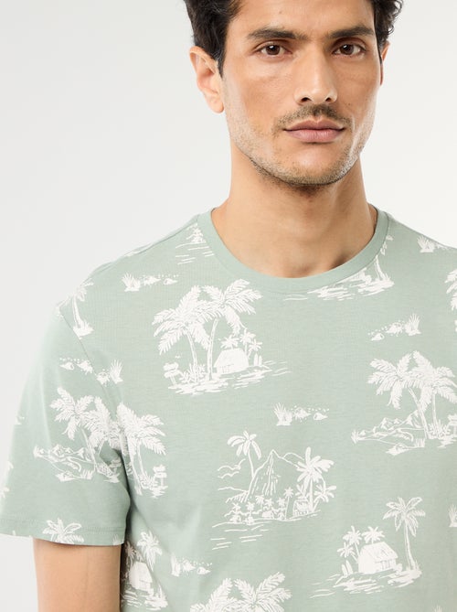 T-shirt com estampado fantasia - Kiabi