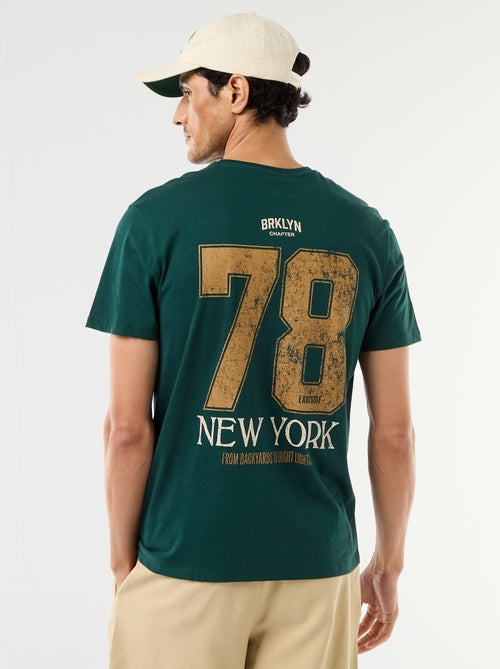 T-shirt com estampado fantasia - Kiabi