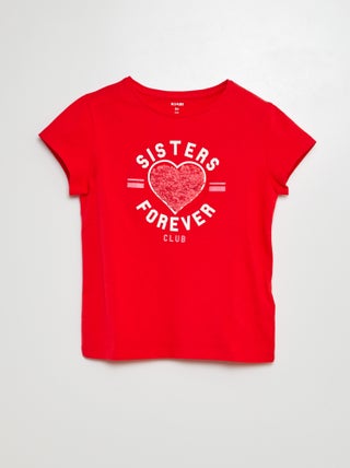 T-shirt com estampado fantasia