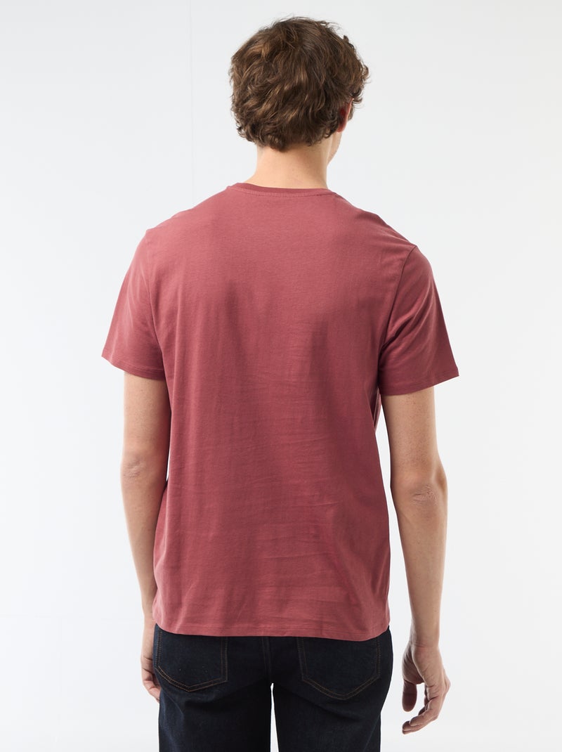 T-shirt com estampado fantasia Vermelho - Kiabi