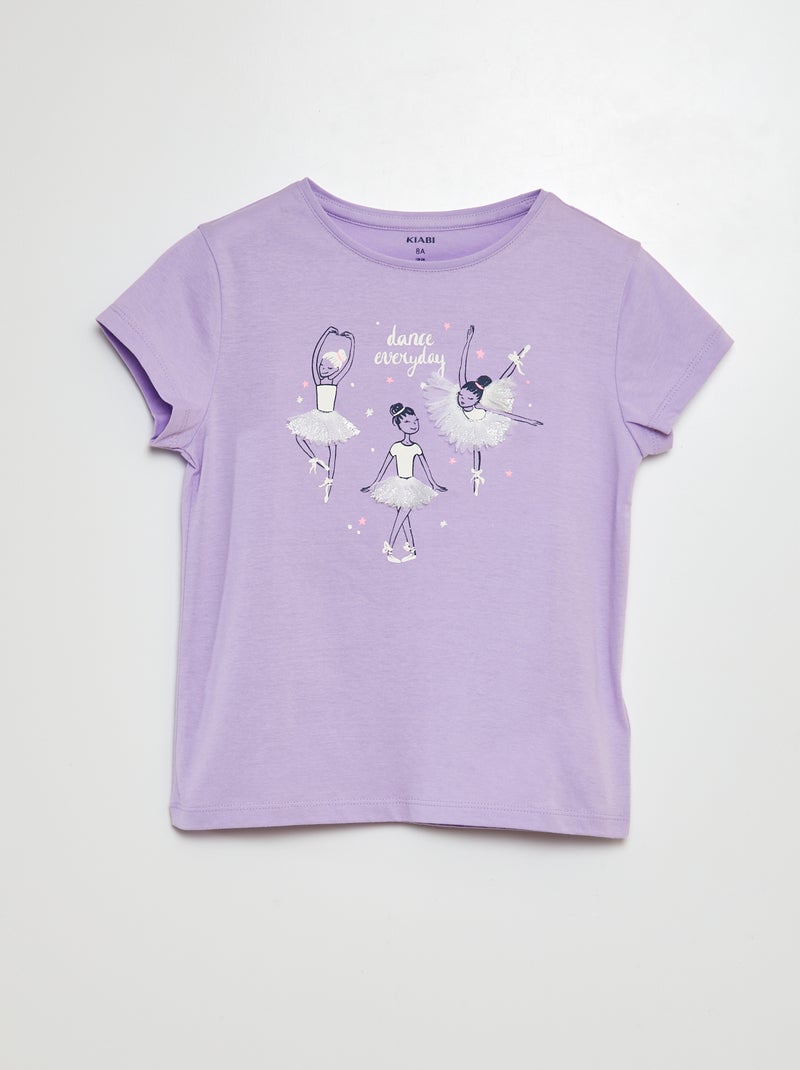 T-shirt com estampado fantasia VIOLETA - Kiabi