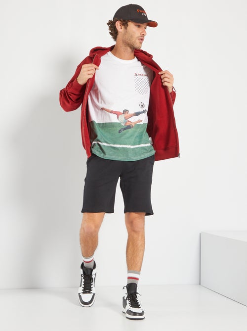 T-shirt com estampado 'football' - Kiabi