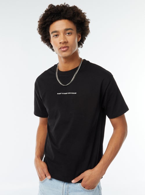 T-shirt com estampado frontal - Kiabi