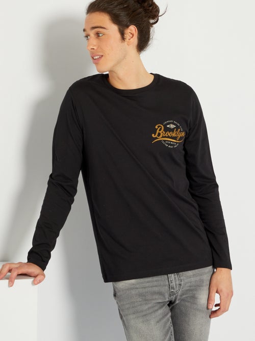 T-shirt com estampado frontal 'Produkt' - Kiabi
