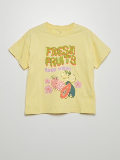 T-shirt com estampado 'frutos' - Kiabi