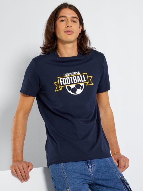T-shirt com estampado 'Futebol' - Kiabi