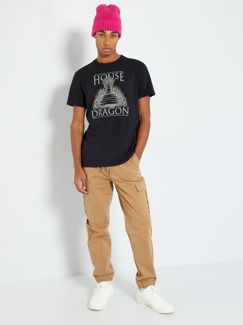 T-shirt com estampado 'Game of Thrones' Preto - Kiabi
