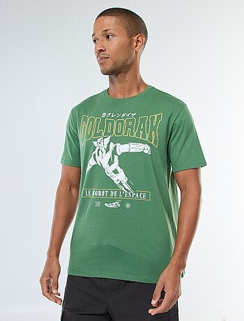 T-shirt com estampado 'Goldorak' de manga curta