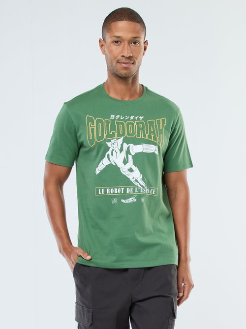 T-shirt com estampado 'Goldorak' de manga curta - Kiabi