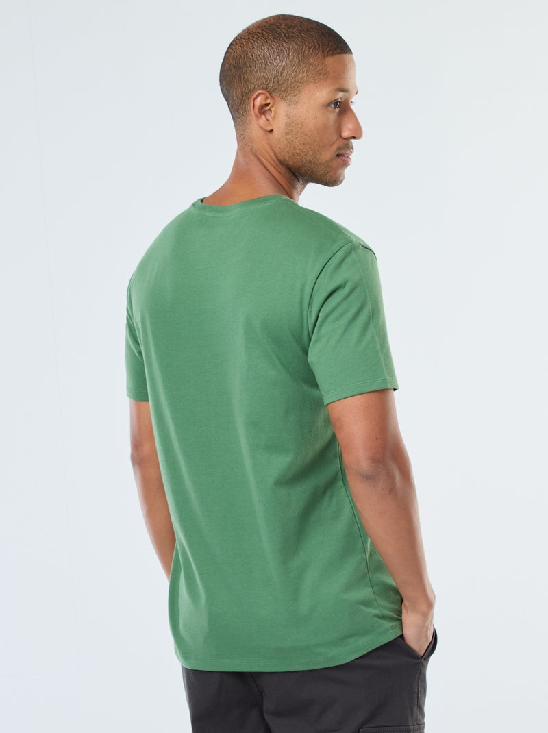 T-shirt com estampado 'Goldorak' de manga curta Verde - Kiabi