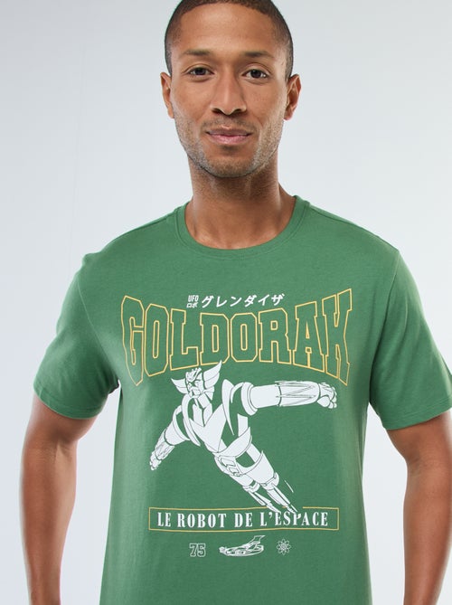 T-shirt com estampado 'Goldorak' de manga curta - Kiabi