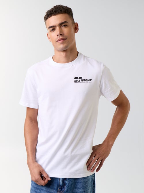 T-shirt com estampado 'Gran Turismo' frente e verso - Kiabi T-shirt com estampado 'Gran Turismo' frente e verso - Kiabi