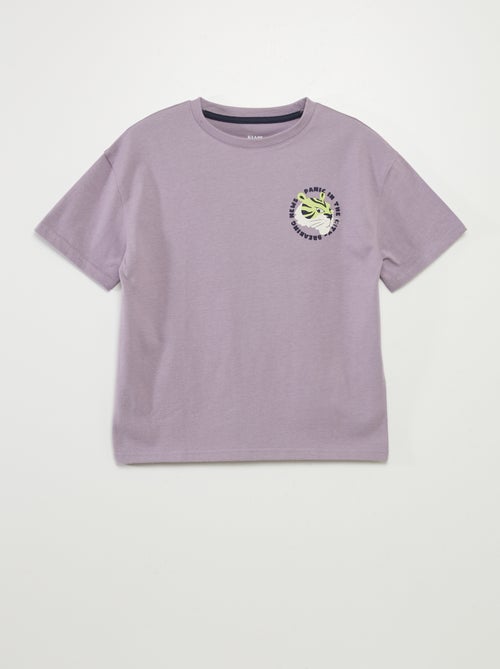 T-shirt com estampado grande à frente e atrás - Kiabi