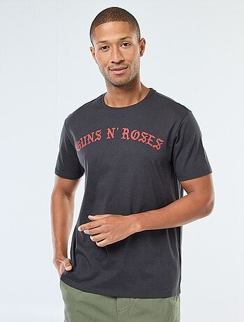 T-shirt com estampado 'Gun'N'Roses' de manga curta