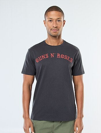 T-shirt com estampado 'Gun'N'Roses' de manga curta