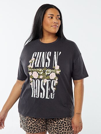 T-shirt com estampado 'Guns N'Roses' de manga curta