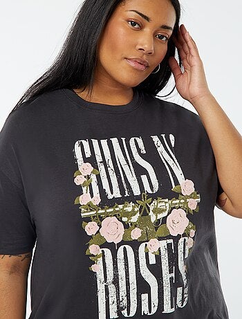 T-shirt com estampado 'Guns N'Roses' de manga curta