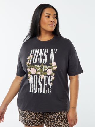 T-shirt com estampado 'Guns N'Roses' de manga curta