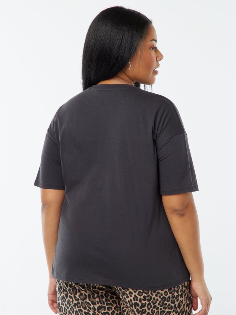 T-shirt com estampado 'Guns N'Roses' de manga curta PRETO - Kiabi