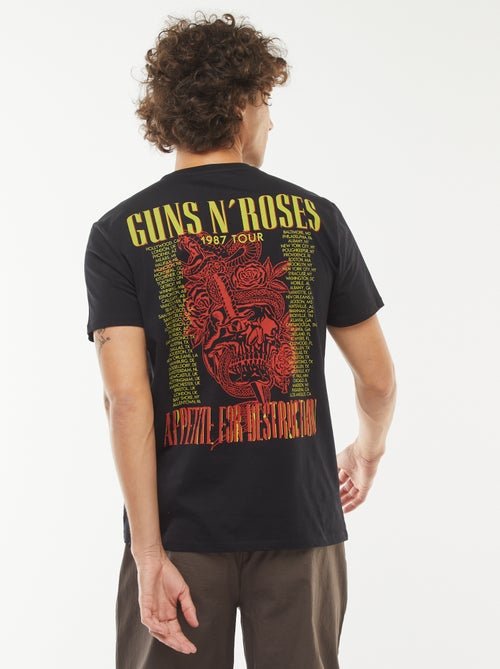 T-shirt com estampado 'Guns'N'Roses' de manga curta - Kiabi