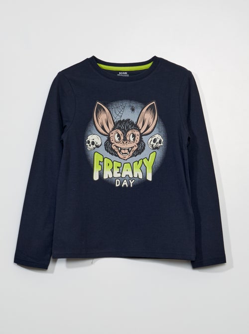 T-shirt com estampado 'halloween' - Kiabi