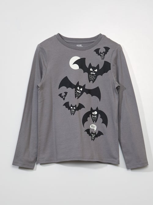 T-shirt com estampado 'halloween' - Kiabi