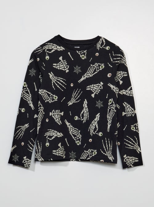 T-shirt com estampado 'halloween' - Kiabi