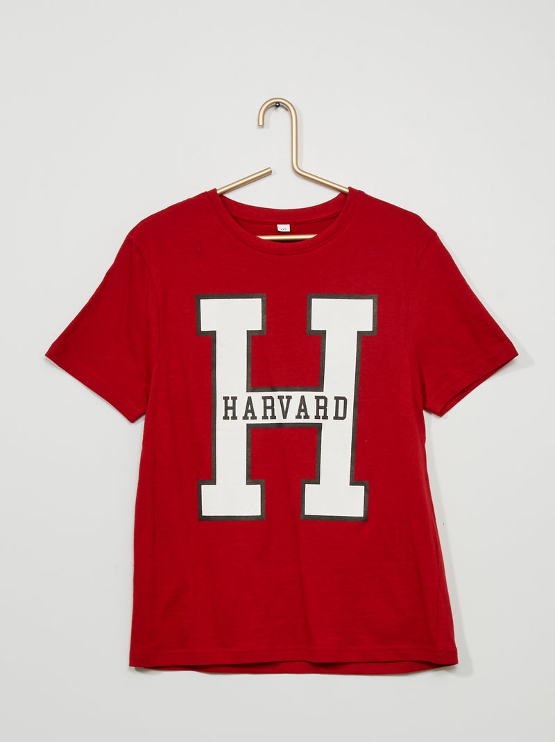T-shirt com estampado 'Harvard University' BEGE - Kiabi