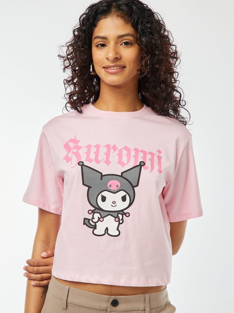 T-shirt com estampado 'Hello Kitty e amigos' ROSA - Kiabi